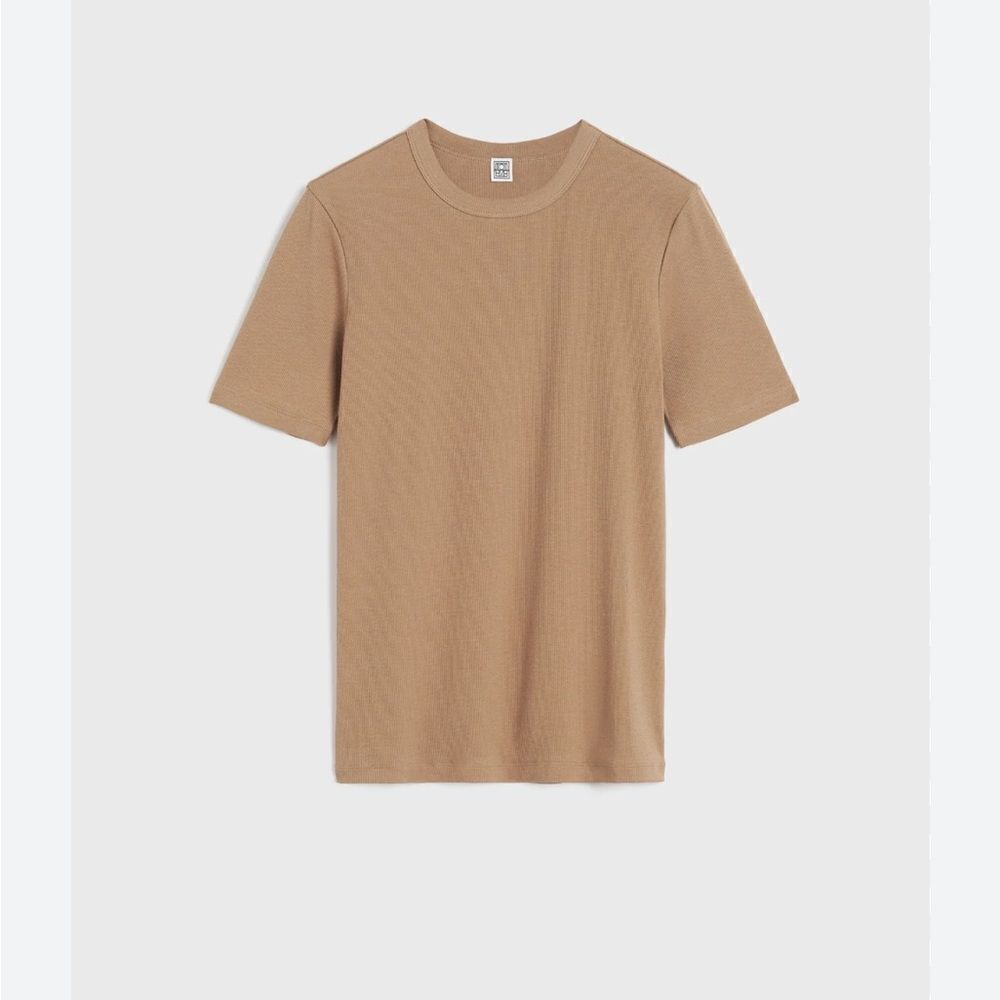TOTEME Ribbed Jersey T-Shirt For A Small $311 - Picture 2 of 5
